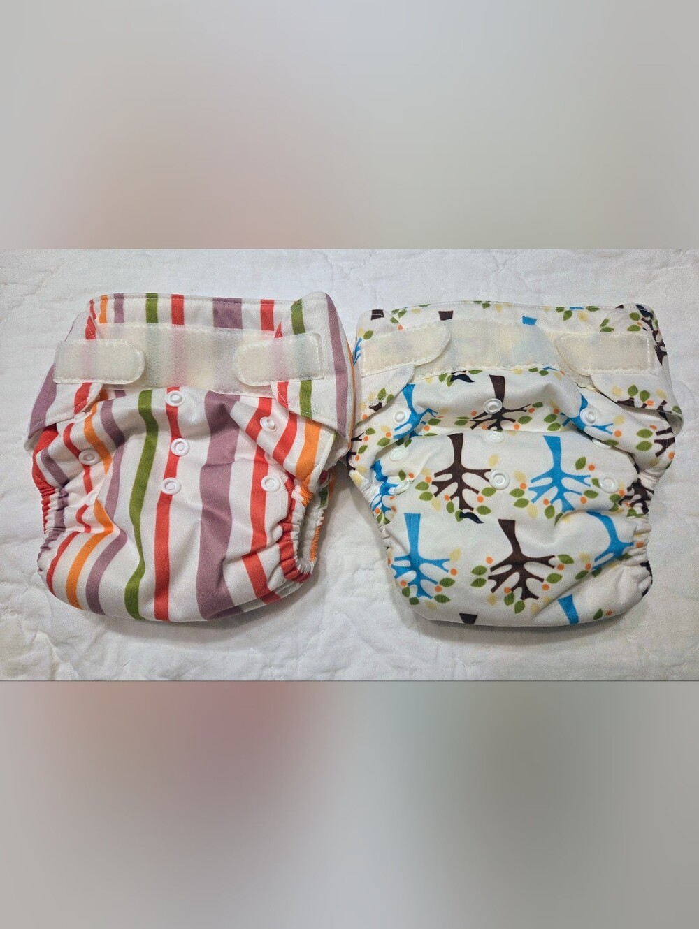 Thirsties Duo All-In-One (AIO) Cloth Diapers Lot of 2 - Size 2 Velcro & Snap